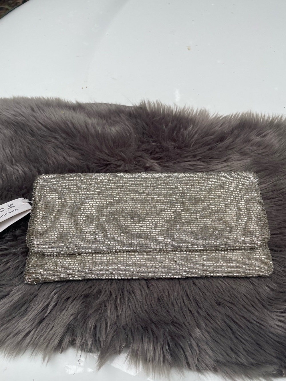 NWT Moyna Vintage Fully Beaded Envelope Clutch